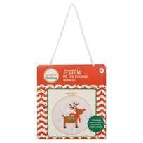 Zestaw Do Haftowania, Creative Christmas, Tamborek, Renifer
