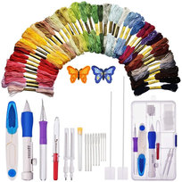 Zestaw Do Haftowania Punch Needle 68 El. Zestaw Do Haftu Pętelkowego Igła Tkacka