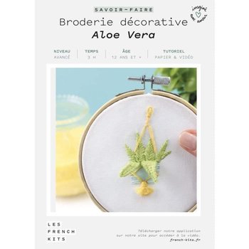 Zestaw do haftowania zielonego Aloe Vera - Zestawy francuskie - Liście aloesu w objętości - Początkujący - Inna marka