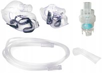 Zestaw do inhalatora z maskami dla dzieci i dorosłych z nebulizatorem i wężykiem 2m