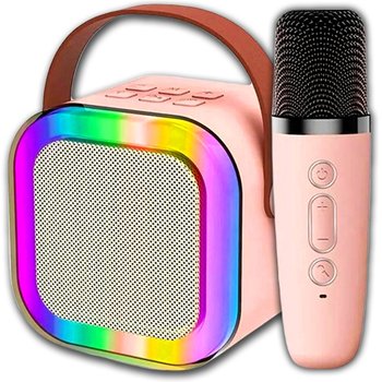 Zestaw Do Karaoke Mikrofon Głośnik Bezprzewodowy Bluetooth Led - Inny producent