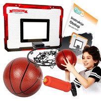 Zestaw do koszykówki dla dzieci mini kosz przenośny tablica na drzwi PLAYIO