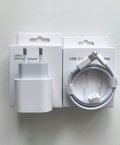 Zestaw do Ładowania IPhona X,11,12,13 Ładowarka + Kabel 1m/USBC Lightning