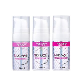Zestaw do laminacji brwi i rzęs Nikk Mole Nr 1, 2, 3 po 10ml - ForMe