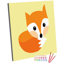 Zestaw do malowania po numerach, 20x20, Lis Leon