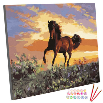 Zestaw do malowania po numerach, 40x50 cm, Koń w Galopie