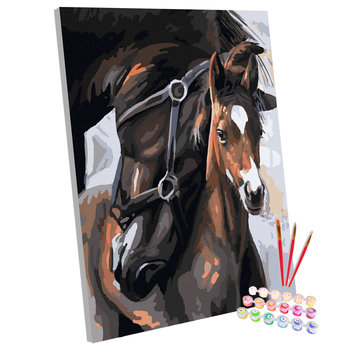 Zestaw do malowania po numerach, 40x50 cm, Konie