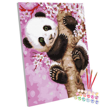 Zestaw do malowania po numerach, 40x50 cm, Urocza Panda