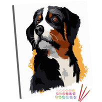 Zestaw do Malowania po Numerach Dla Dzieci 20x20 cm, Bystry Berneńczyk