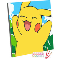 Zestaw do Malowania po Numerach Dla Dzieci 20x20 cm, Wulkan Energii