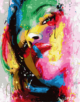 Zestaw do malowania po numerach, Kolorowy portret - Brushme