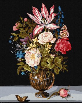 Zestaw do malowania po numerach. Kwitnąca kompozycja ©Ambrosius Bosschaert de Oude 40x50 cm, KHO3224 - Ideyka