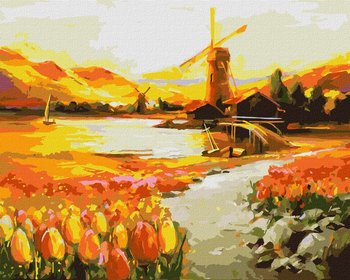 Zestaw do malowania po numerach. "W dolinie tulipanów ©BOND Tetiana" 40х50cm, KHO6315 - Ideyka