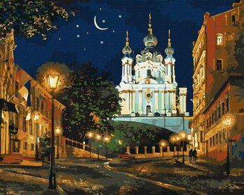Zestaw do malowania po numerach. "Wieczór Kijów ©Siergiej Brandt" 40х50cm, KHO2160 - Ideyka