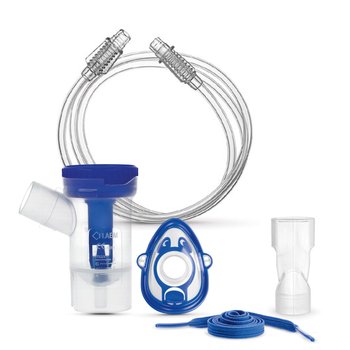 Zestaw do nebulizacji vitammy microfine+ rf8 z maską dla dzieci części zamienne do inhalatora (maska mała, ustnik, nebulizator, przewód) - Vitammy