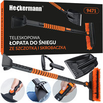 Zestaw Do Odśnieżania Auta Skrobaczka Szyby 5W1 Heckermann 9471