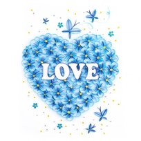 Zestaw do Quillingu Paski Serce Kwiatu 40x50 cm