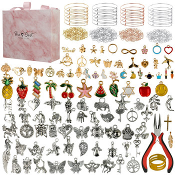 Zestaw Do Robienia Biżuterii Bransoletek Diy 300 Elementów U983 - Stator