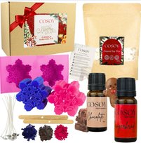 ZESTAW DO ROBIENIA ŚWIEC WYROBU ŚWIECZEK SOJOWYCH DIY PREZENT FOREMKI WOSK