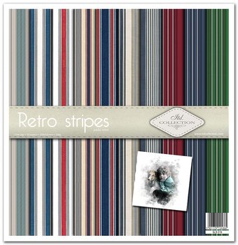 Zestaw do scrapbookingu SLS-016 "Retro stripes" - ITD Collection