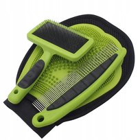 Zestaw Do Sierści Psa Rękawica Grzebień Szczotka