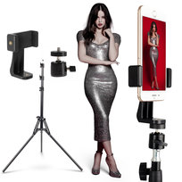 Zestaw do Streamingu Uniwersalny Adapter do Smartfona + Statyw z Głowicą