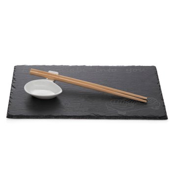 Zestaw do sushi SUSHI z podstawką pod pałeczki 30x18 cm HOMLA - Homla