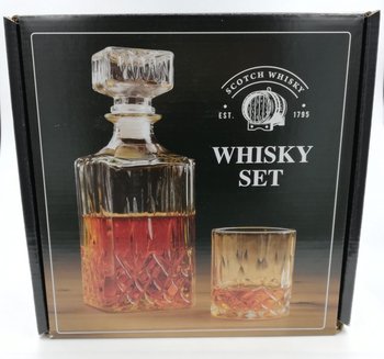 Zestaw do whisky drinków karafka 900 ml 6 szklanek prezent upominek - Inna producent