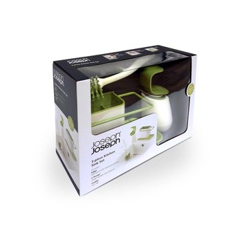 Zestaw do zlewu Caddy JOSEPH JOSEPH, zielony, 3 elementy - Joseph Joseph
