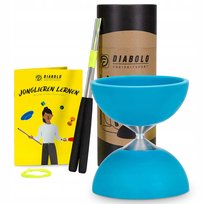 Zestaw do żonglerki sportowej Diabolo Basic Turkusowe Aluminiowe z Pałkami Inna marka