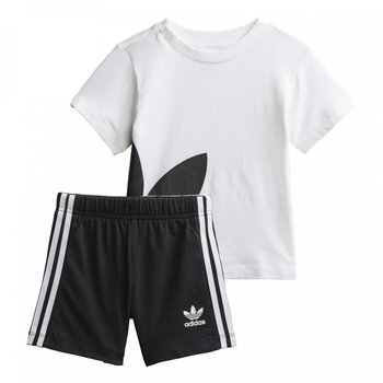 Zestaw Dziecięcy Adidas Koszulka + Spodenki White/Black Wiek:3-6msc - Adidas