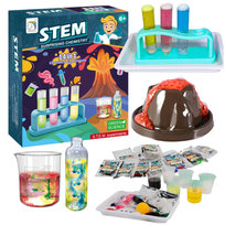 Zestaw Edukacyjny 14 Eksperymentów Naukowych Wybuchowy Wulkan Mały Chemik