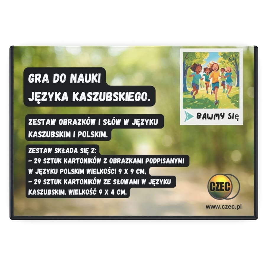 Zestaw edukacyjny - Bawmy się - zestaw obrazków i słów w języku