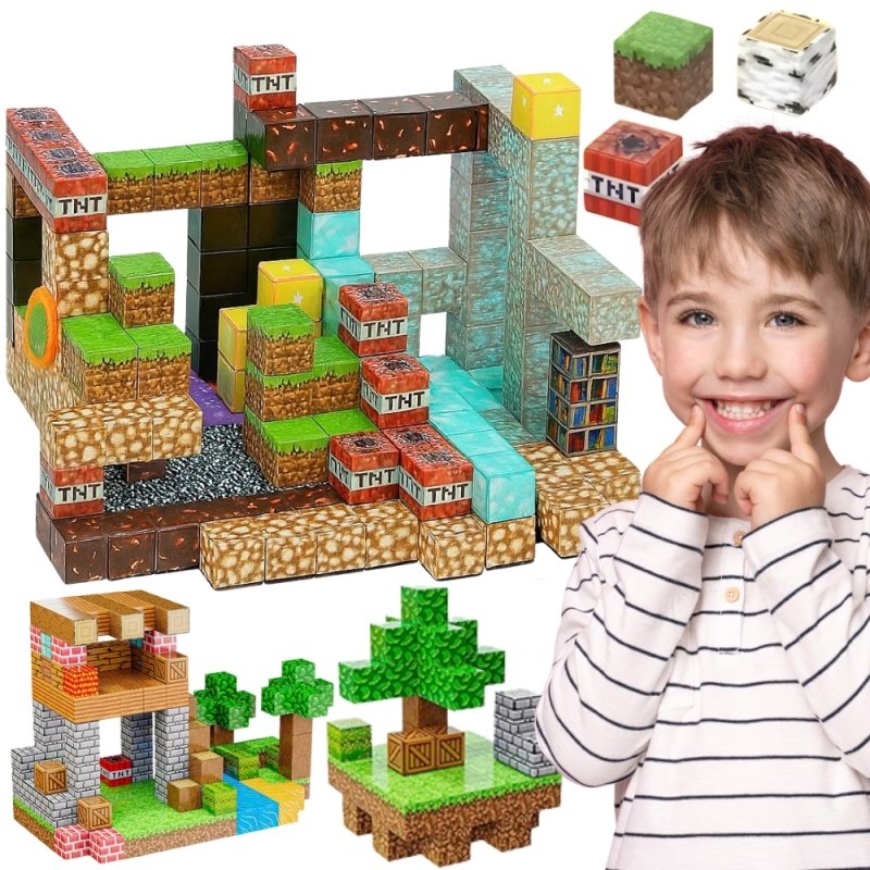 Zestaw Edukacyjny dla Dzieic Magnetyczne Klocki - Lean Toys | Sklep ...