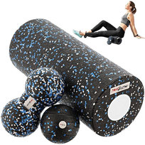 Zestaw EPP 4w1 roller + piłka + douball do masażu - niebieski Activ Space