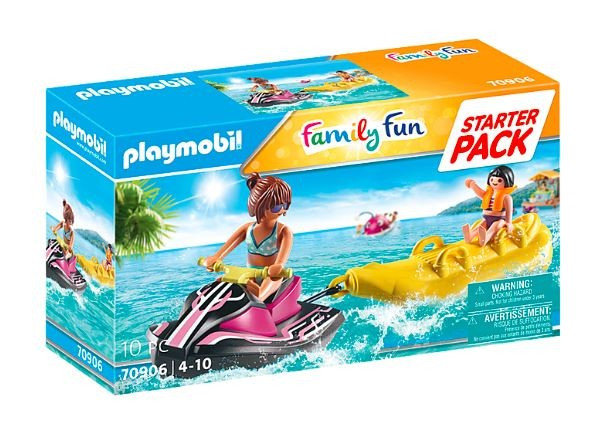 Фото - Конструктор Playmobil Zestaw Family Fun 70906 Starter Pack Skuter wodny z bananową łodzią 