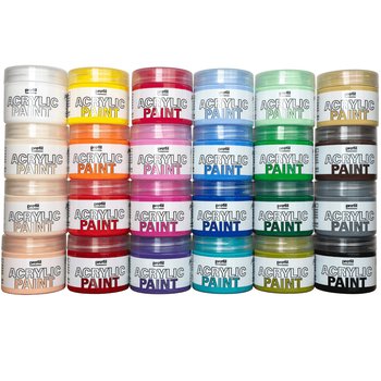 Zestaw farb 24x50 ml, akrylowych - PAINT-IT