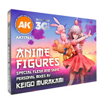 Zestaw farb 3Gen Acrylics Anime Figures by Keigo Murakami, AK Interactive, 18x17ml Inna marka