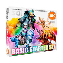 Zestaw farb 3Gen Acrylics Basic Starter by Josedavinci, AK Interactive, 14x17ml Inna marka