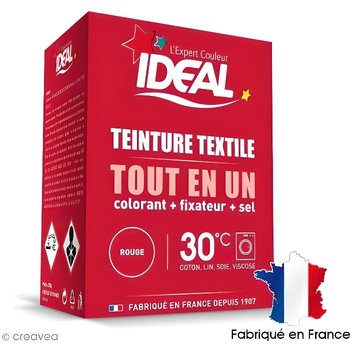 Zestaw farb Ideal Całość w Jednym - Mini Czerwony - 230 gr Zestaw farb Ideal Całość w Jednym, w formacie Mini (230 gr) do tekstyliów, - Dla - Inna marka