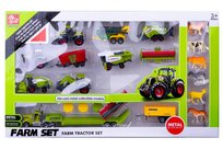Zestaw FARMA Tir MASZYNY ROLNICZE Ciągnik Traktor KOMBAJN Zwierzątka FARMER
