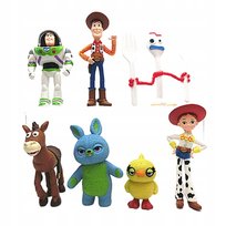ZESTAW FIGUREK FIGURKI TOY STORY 7 SZTUK ZABAWKA DLA DZIECI PREZENT Pan i Pani Gadżet