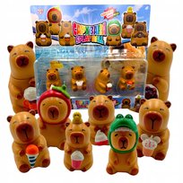 Zestaw Figurek Kapibara Urocze Kapibarki Dla Dzieci Zabawki Mix 4 szt.