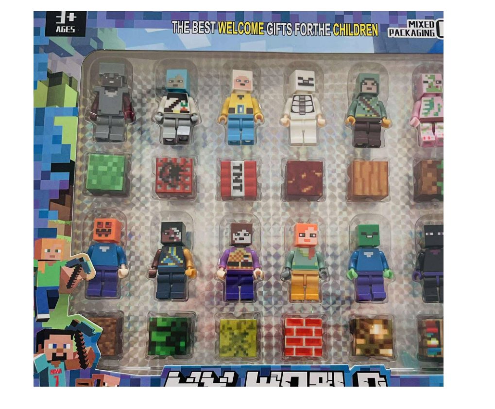 ZESTAW FIGUREK My World – inspirowanych stylem pixel game, 24 elementy ...