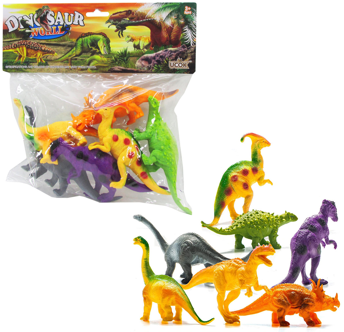 Zdjęcia - Figurka / zabawka transformująca Zestaw Figurki Dinozaury 6Szt Zabawka Dla Dzieci