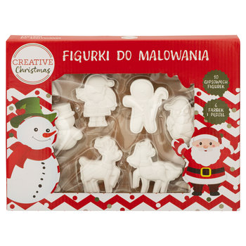 Zestaw, Figurki Do Malowania, Creative Christmas, 10 Gipsowych Figurek - Empik