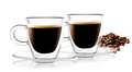 Zestaw filiżanek do espresso z podwójną ścianką VIALLI DESIGN Amo, 2 szt. + spodki - Vialli Design