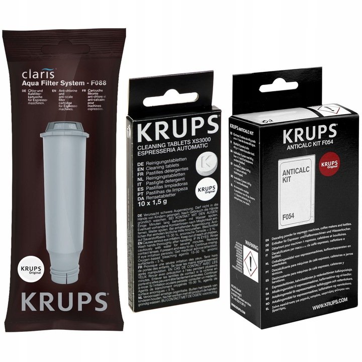 3X KRUPS XS3000 CLEANING TABLETS FOR COFFEE ESPRESSO MACHINE XP, EA, ES  MODELS