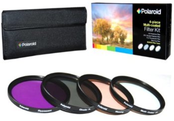 Zestaw filtrów UV/CPL/FLD/ocieplający POLAROID, 62 mm - Polaroid