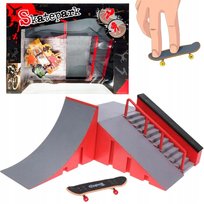 ZESTAW FINGERBOARD RAMPA ZABAWKA DLA DZIECI SKATEPARK + DESKOROLKA